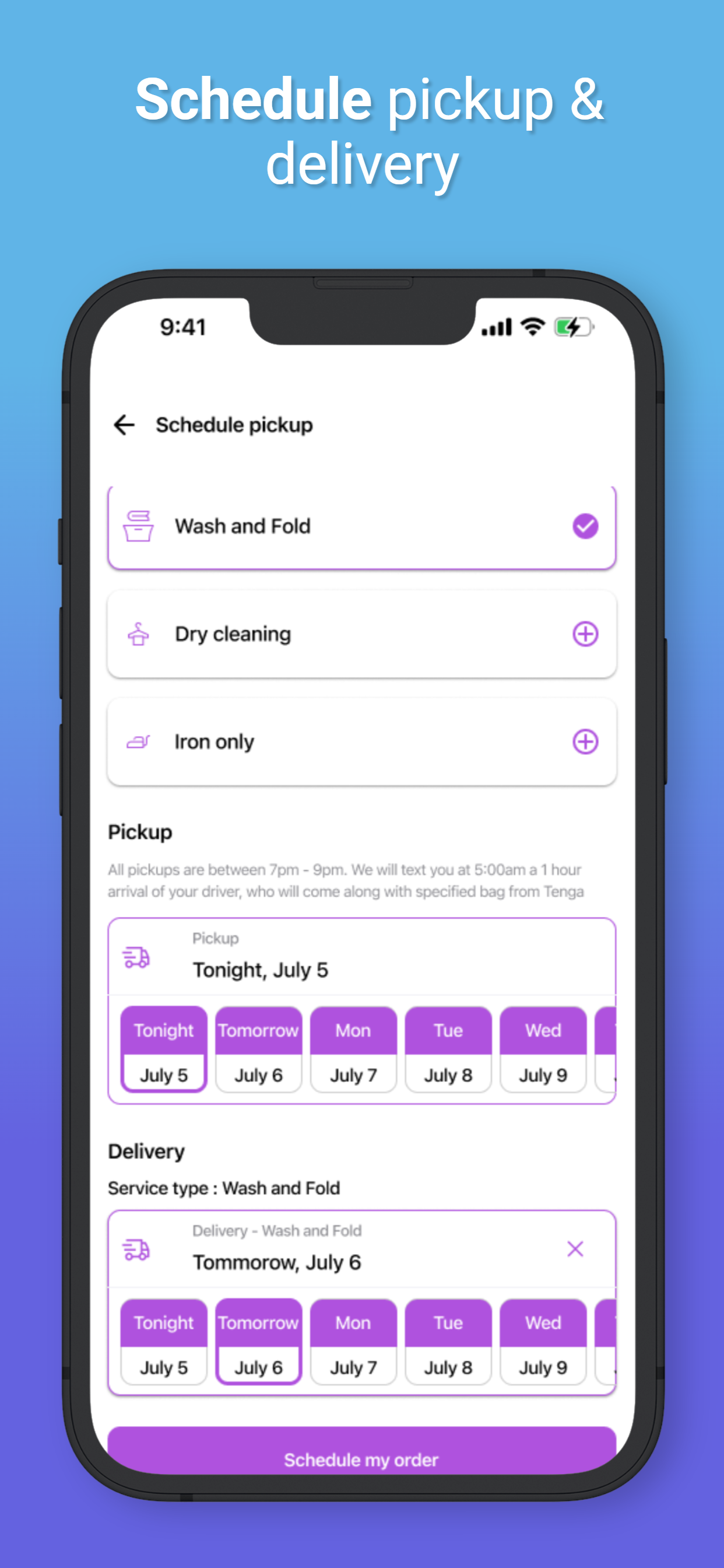 Pickup & Delivery Service